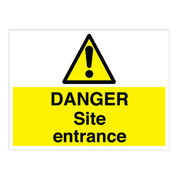 Danger Site Entrance Sign